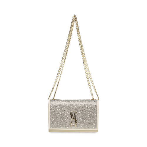 Steve Madden schoudertas met strass Bramonem champagne afbeelding