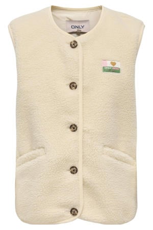 teddy gilet ecru