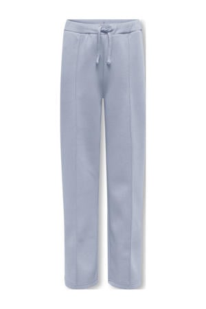 wide leg casual broek lichtblauw