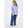 KIDS ONLY GIRL gestreepte blouse met hartjes lichtblauw