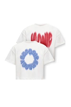 T-shirt - wit (set van 2)