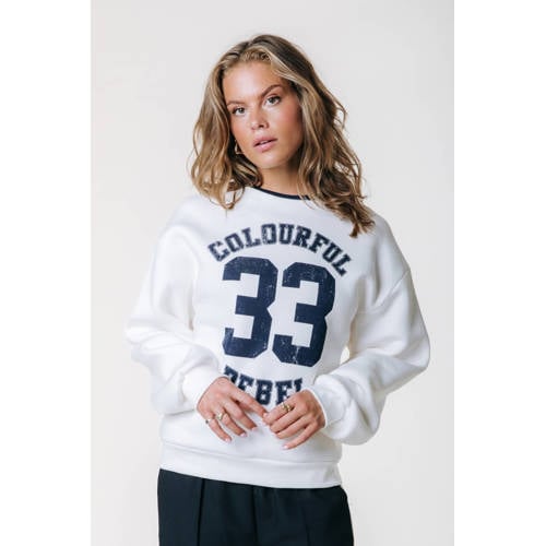 Colourful Rebel sweater ecru afbeelding
