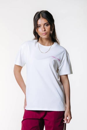 T-shirt met backprint wit