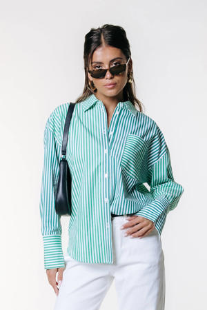 gestreepte blouse groen