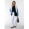 Colourful Rebel denim regular blazer met backprint zwart