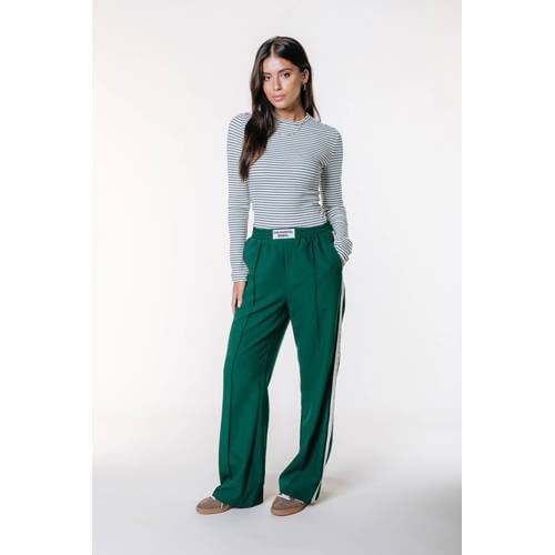 Colourful Rebel wide leg regular waist broek groen afbeelding