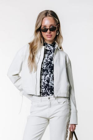 denim spijkerjas ecru