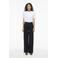 VILA high waist wide leg jeans dark blue