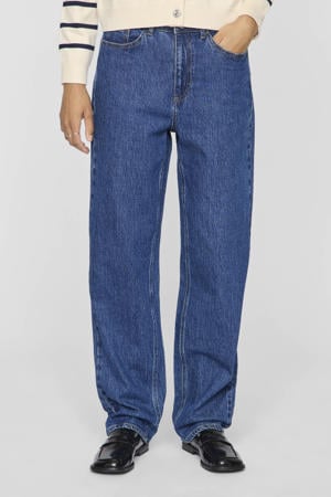 high waist straight leg jeans
