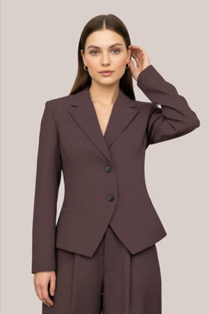 getailleerde blazer bruin