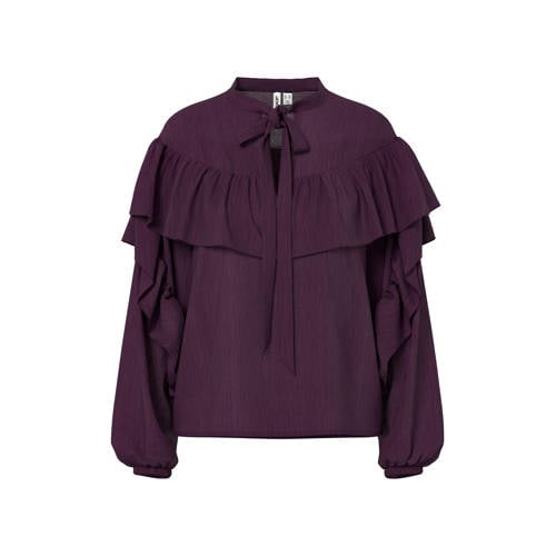HYPEDROP blousetop donkerpaars afbeelding