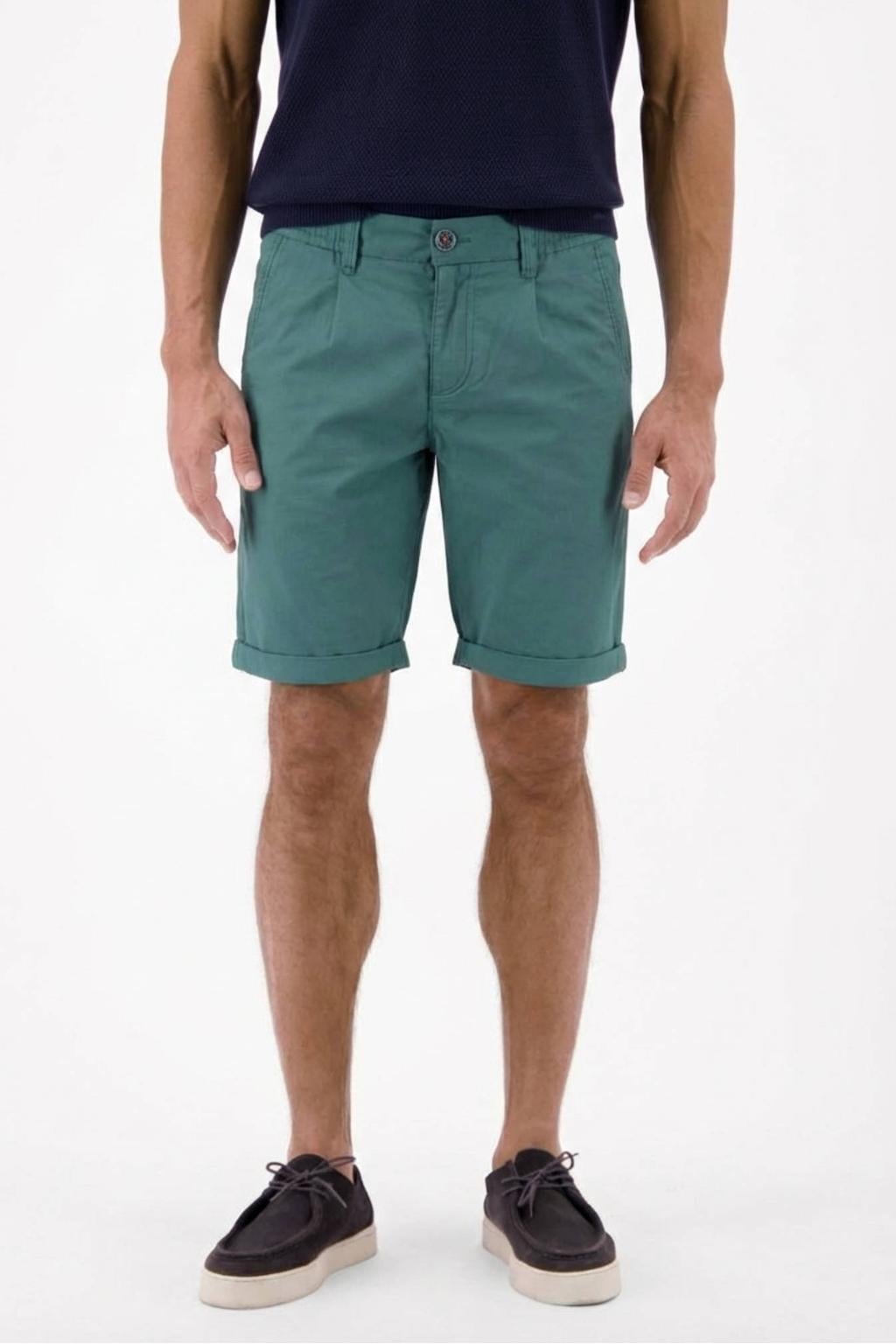 LERROS regular chino short petrol