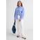 GREAT LOOKS blouse met strepenprint blauw/wit