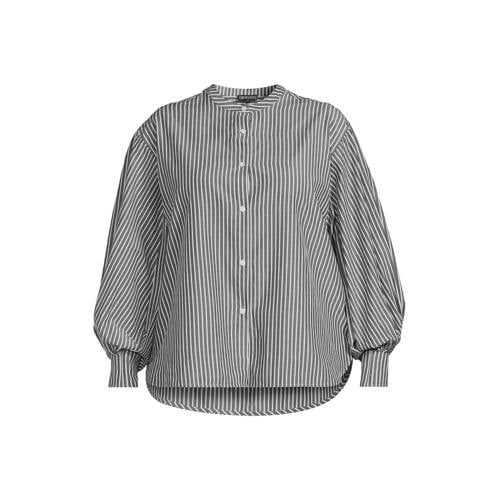 GREAT LOOKS blouse emt strepenprint zwart/wit afbeelding