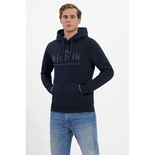Kjelvik fleece hoodie Tebbe donkerblauw afbeelding