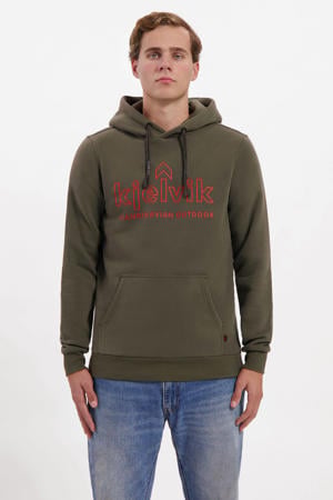 fleece hoodie Tebbe groen