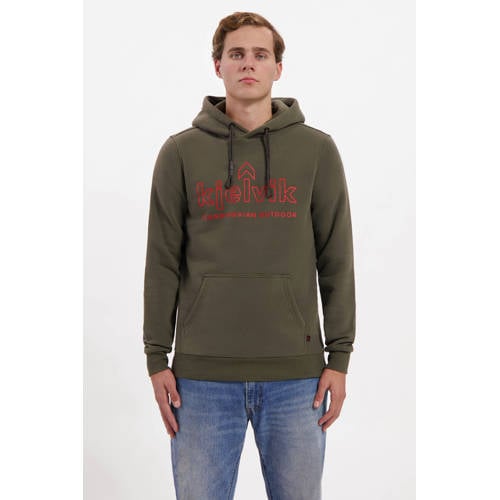 Kjelvik fleece hoodie Tebbe groen afbeelding
