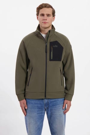 fleece vest Daley groen