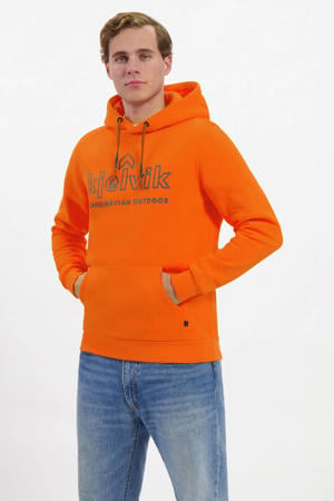 fleece hoodie Tebbe oranje