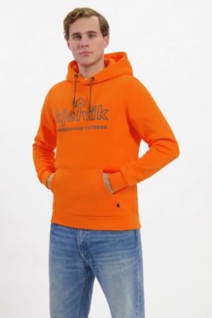 fleece hoodie Tebbe oranje
