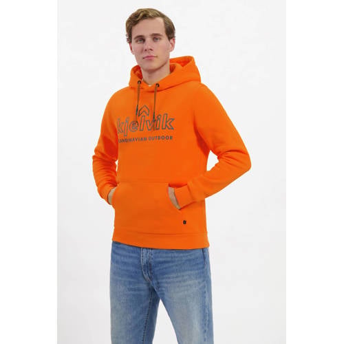 Kjelvik fleece hoodie Tebbe oranje afbeelding