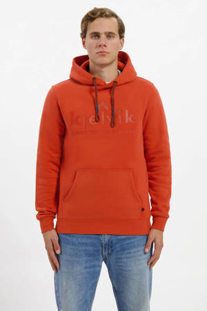 fleece hoodie Tebbe koraalrood