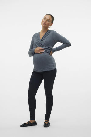 regular waist zwangerschaps legging zwart