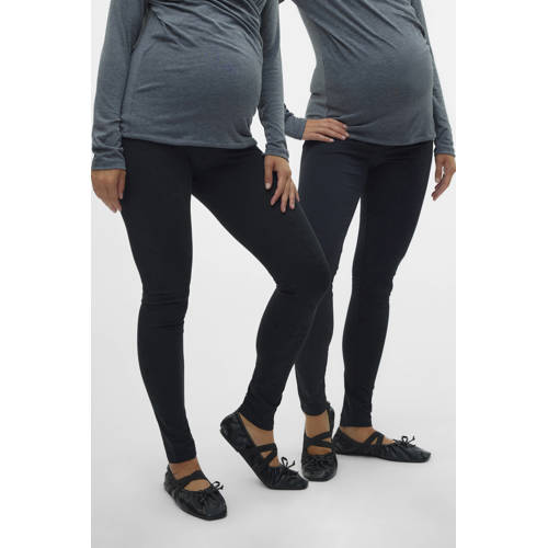 MAMALICIOUS regular waist zwangerschaps legging zwart afbeelding