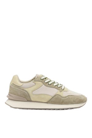City sneakers groen/beige