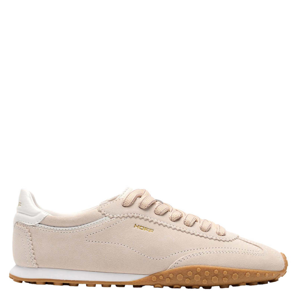 Beige dames HOFF Bridge leren sneakers van 100% leather met veters