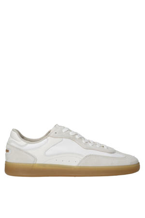 Park leren sneakers wit/beige