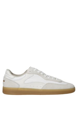 Park leren sneakers wit/beige