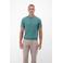 LERROS regular polo met ingebreid patroon blauw