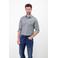 LERROS regular casual overhemd blauw