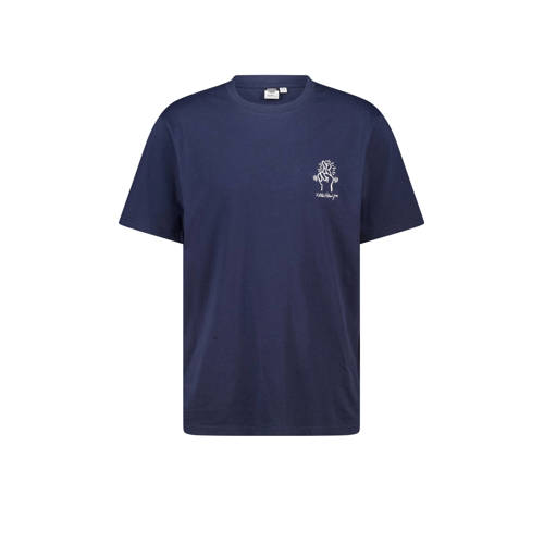 America Today regular T-shirt met backprint donkerblauw afbeelding