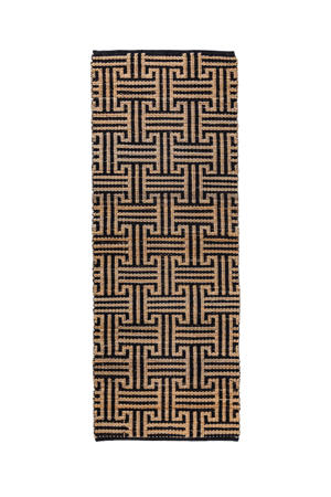 loper Meander Jute Geometrische (230x80 cm)