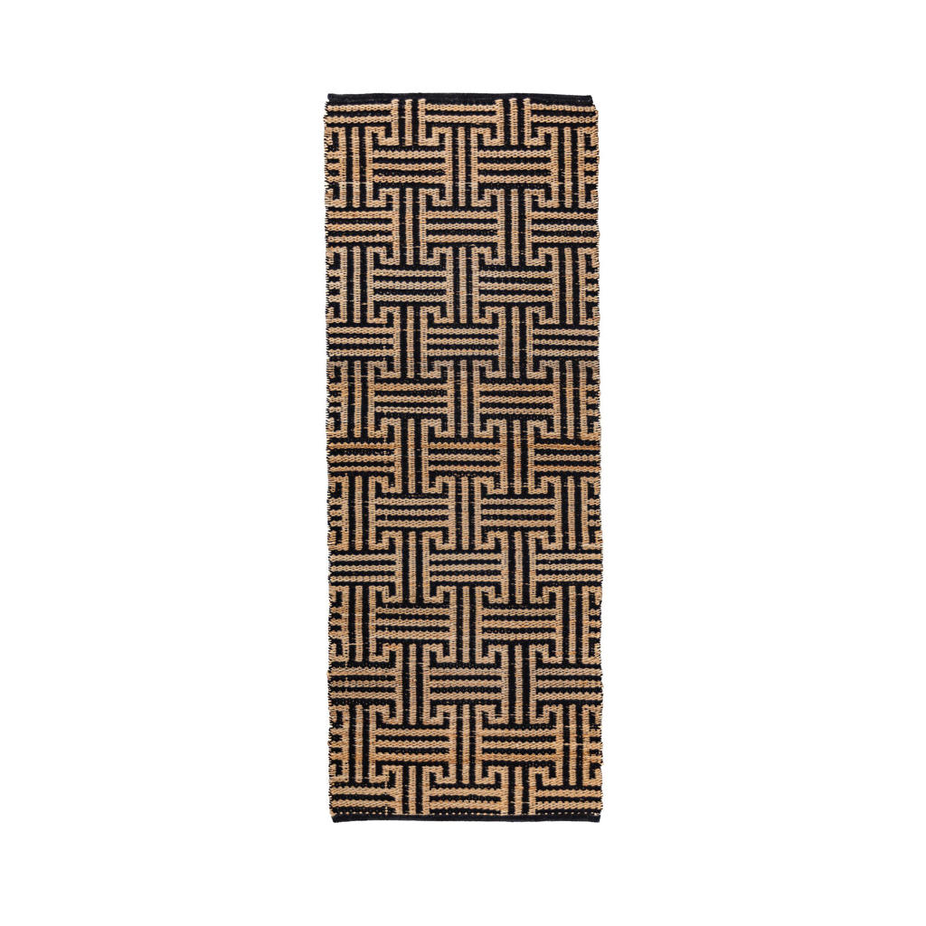 Flair Rugs loper Meander Jute Geometrische (230x80 cm)