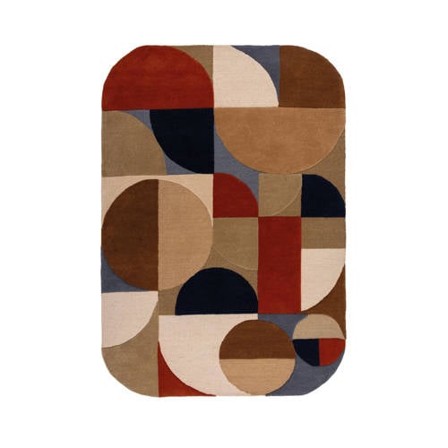 Flair Rugs Mia Ovaal Abstract Vloerkleed Wol afbeelding