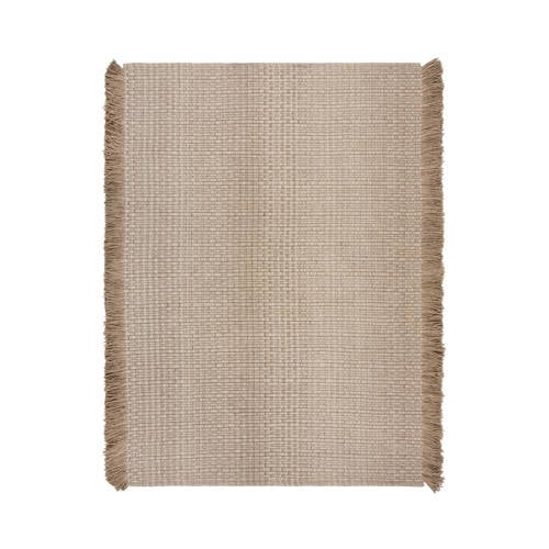 Flair Rugs Rene Geribd Vloerkleed van Wol afbeelding