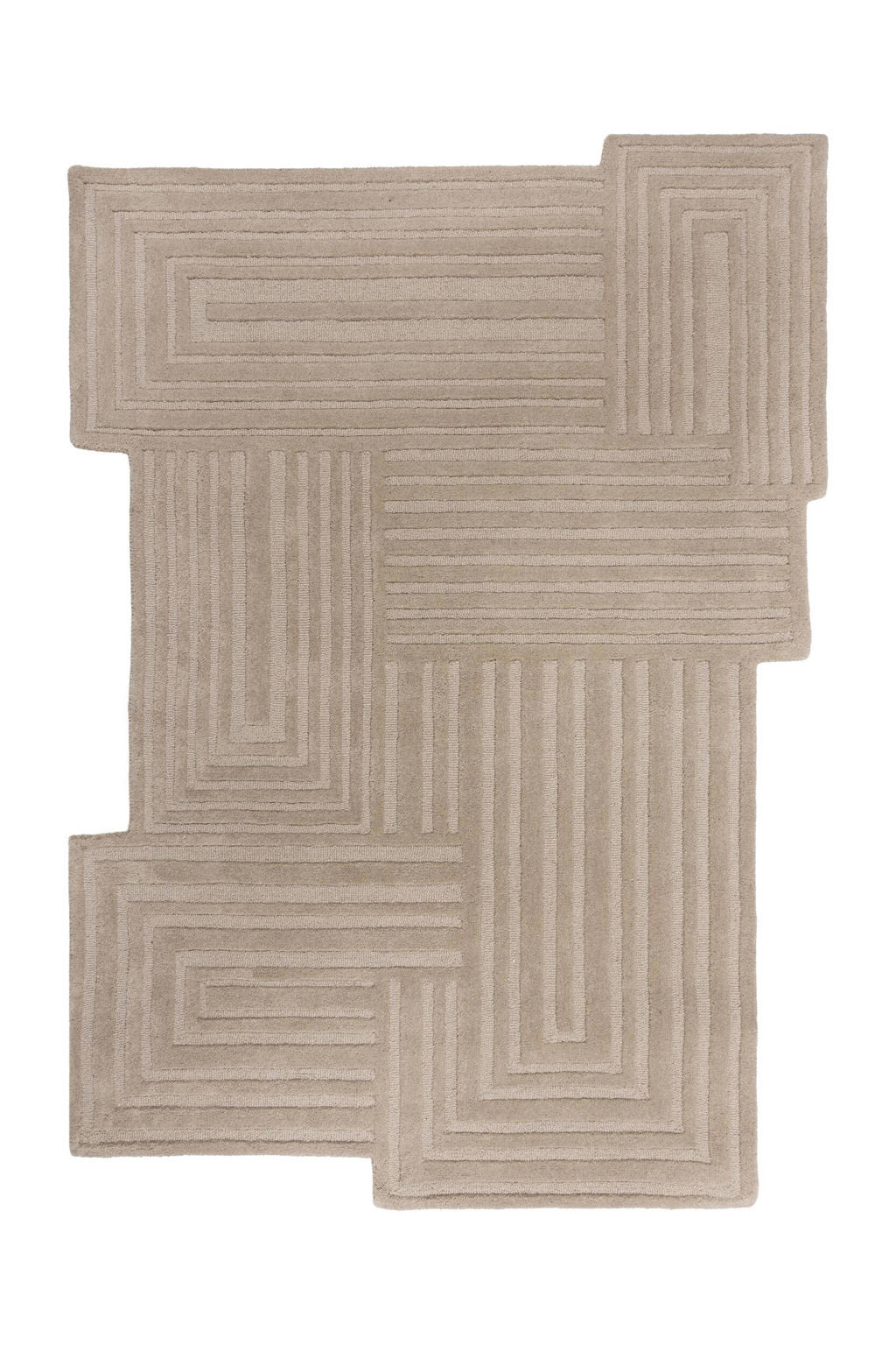 Flair Rugs vloerkleed Zen Geometrisch Wol (230x160 cm)
