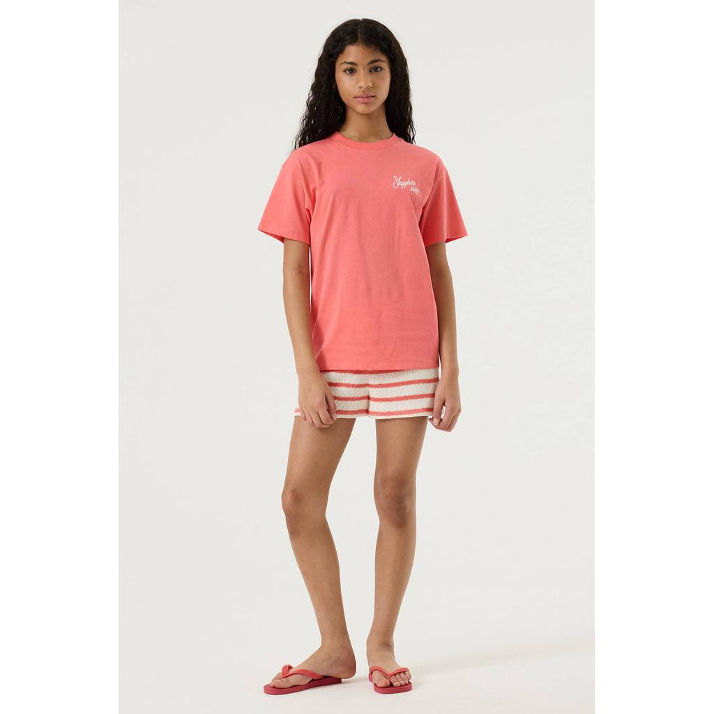 Garcia T-shirt met backprint rood