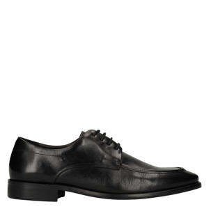 leren veterschoenen zwart