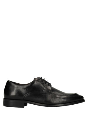 leren veterschoenen zwart