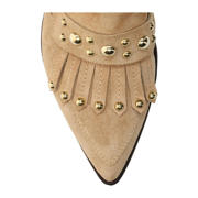 thumbnail: Manfield suède enkellaarzen beige