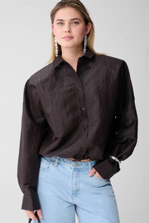 blouse donkerbruin