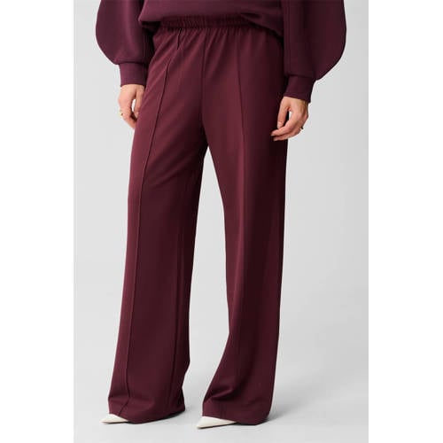 Shoeby high waist broek donkerrood afbeelding