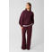 Shoeby high waist wide leg broek donkerrood