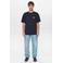 Anerkjendt regular T-shirt met backprint donkerblauw