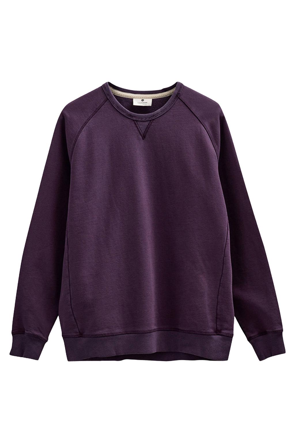 Anerkjendt sweater met backprint donkerpaars