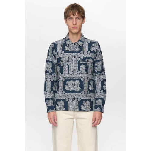 Anerkjendt overshirt donkerblauw afbeelding